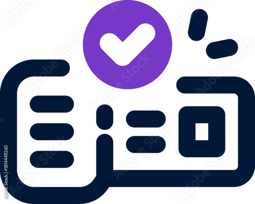 ticket duotone icon. Sleek and modern vector icon for websites, mobile apps, marketing materials, and corporate design. Fully scalable and ready to use.