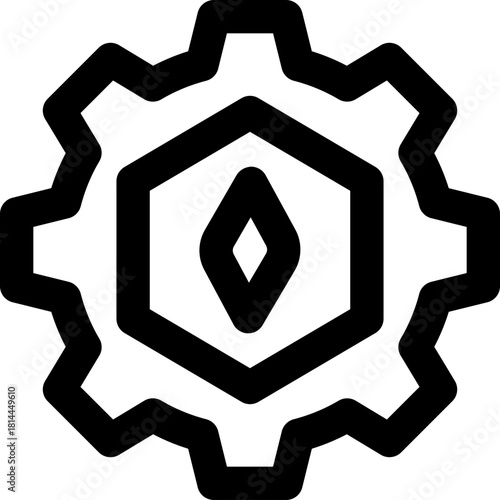 setting line icon. Clean and minimalist vector icon for websites, mobile apps, presentations, and logos. Fully scalable and customizable for any project.