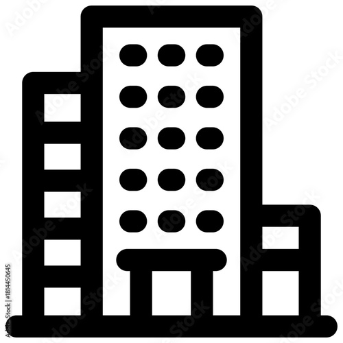 building line icon. Clean and minimalist vector icon for websites, mobile apps, presentations, and logos. Fully scalable and customizable for any project.