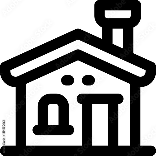 house line icon. Clean and minimalist vector icon for websites, mobile apps, presentations, and logos. Fully scalable and customizable for any project.