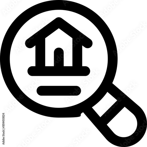 search line icon. Clean and minimalist vector icon for websites, mobile apps, presentations, and logos. Fully scalable and customizable for any project.