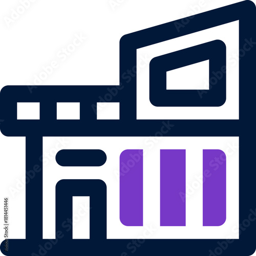 villa duotone icon. Sleek and modern vector icon for websites, mobile apps, marketing materials, and corporate design. Fully scalable and ready to use.