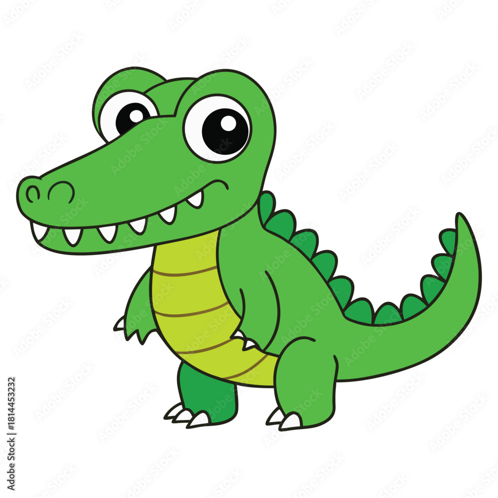 Fototapeta premium A cute crocodile 