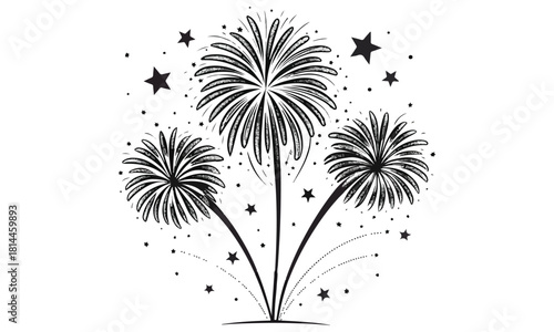 Fireworks Clipart Collection – Colorful Rockets, Party Poppers & Celebration Designs