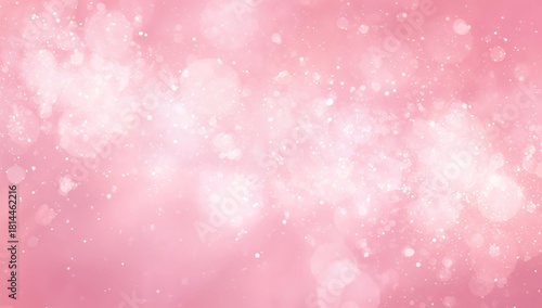 Soft Pink Bokeh Lights Create a Dreamy Atmosphere for Decoration and Celebration