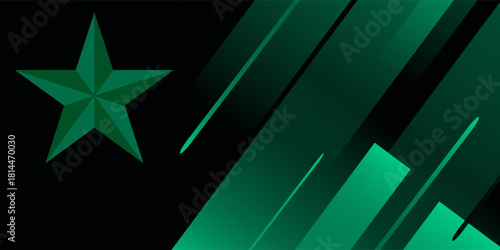 banner background green and blac gradient .slash shape.modern background.vector eps 10