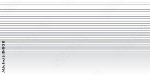 Black striped halftone gradient lines texture. Fading vertical stripes gradation background from thin to thick.
