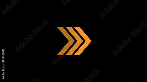 Right-directional arrow loop animation,arrow sign symbol looping animation direction concept animated, animated looping swipe Right arrow pointing, neon arrow doing direction information animation