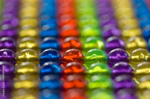 Colorful abacus for calculation.