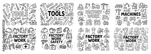 Tools and machines for factory work safety