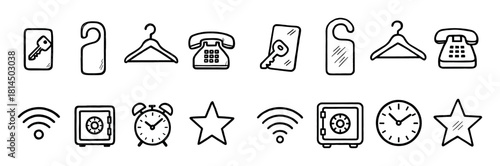 Hotel Room Icons