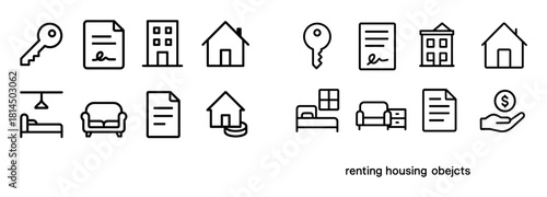 Minimalist Housing Icons