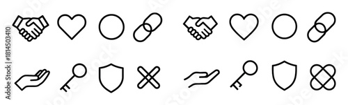 Minimalist Trust Icon Set