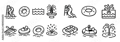 Water Attractions Icons