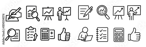 Business Plan Doodle Icons