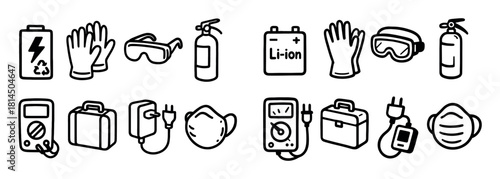 Battery Safety Icons