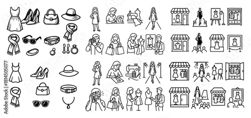 Fashion boutique elements and activities