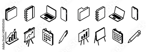 Isometric Management Icons