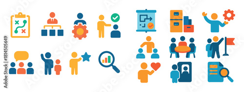 Colorful Management Icons