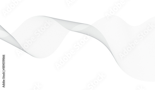 Abstract wave element for design. Digital frequency track equalizer. Stylized line art background. Vector