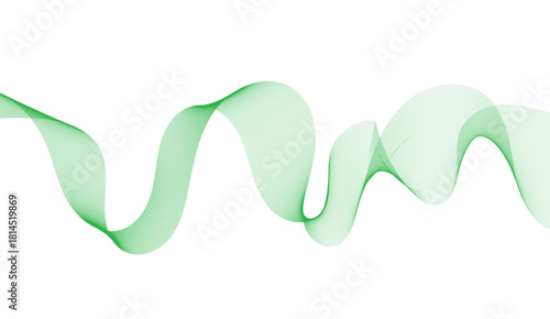 Abstract wave element for design. Digital frequency track equalizer. Stylized line art background. Vector