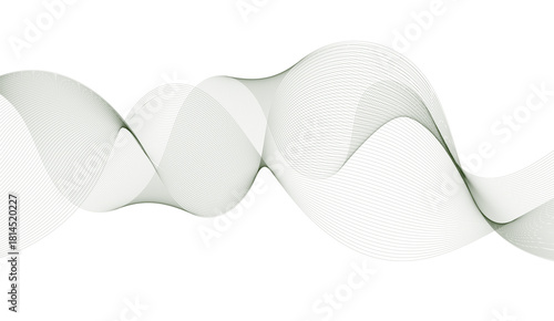 Abstract wave line. Digital frequency equalizer. digital Stylized line art background. Vector. 