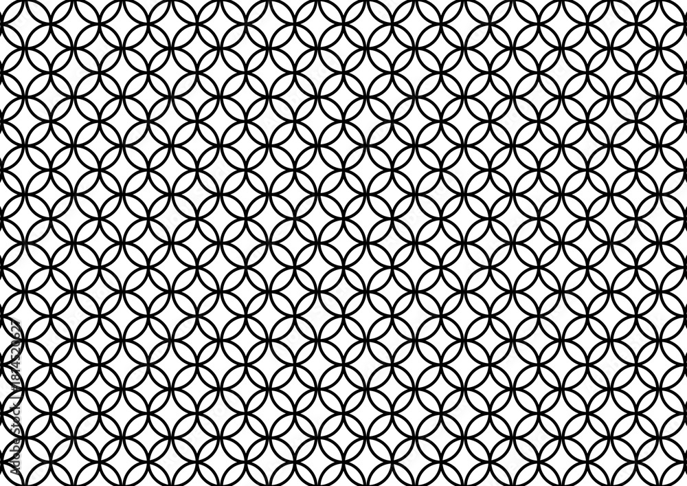 Fototapeta premium 七宝模様の背景素材 七宝柄 和柄