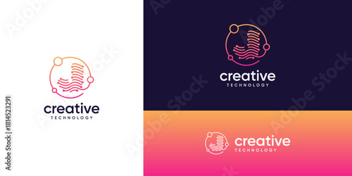 Abstract letter J logos with wave dots and lines connected ideas. Global network tech sphere design concept. Creative vector illustration based icons template.