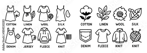 Maternity Wear Doodle Icons