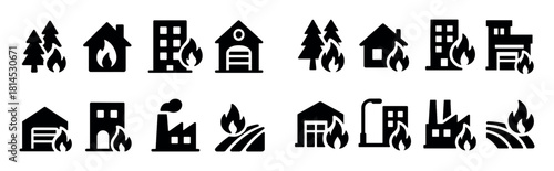 Firefighting Icons Set