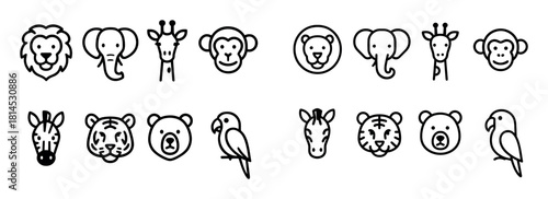 Zoo Animal Icons