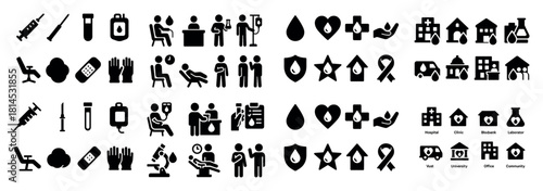 Medical and healthcare icons collection