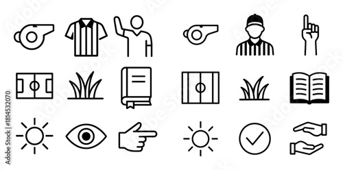Football Referee Icons