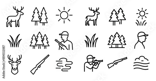 Minimalist Hunting Icons