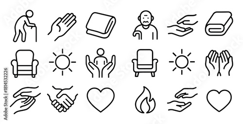 Elderly Care Icons
