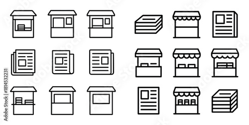Minimalist Kiosk Icons