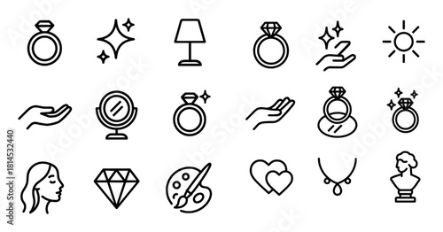 Minimalist Jewelry Icons