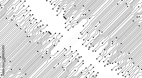 Digital internet communication on white background. Wide Cyber security internet and networking concept. Hi-tech vector illustration with various technology elements. Abstract global sci-fi concept.