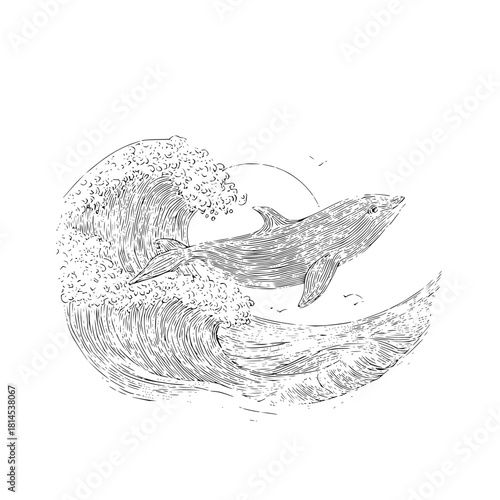 Ride the wave with this majestic dolphin art and let your imagination swim free into the ocean depths today