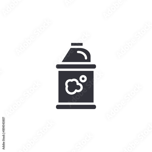 A car paint spray can icon representing automotive detailing, exterior refinishing, body repair, and vehicle customization services.