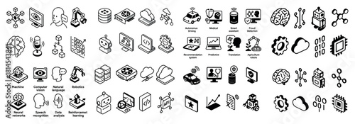 Technology icons: ai, robotics, machine learning