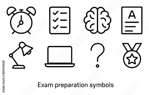 Minimalist Exam Icons