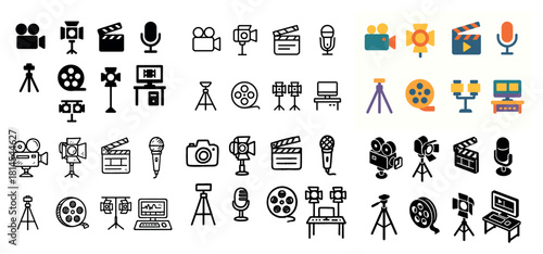 Movie and media icons collection