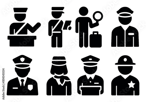 Airport Staff Icons