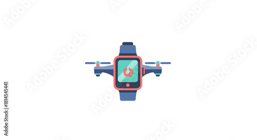 Smartwatch Drone Concept Illustration