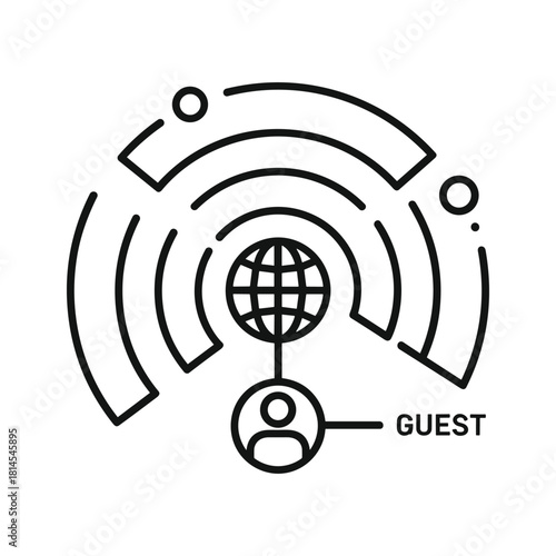 Guest wifi network connection isolated on