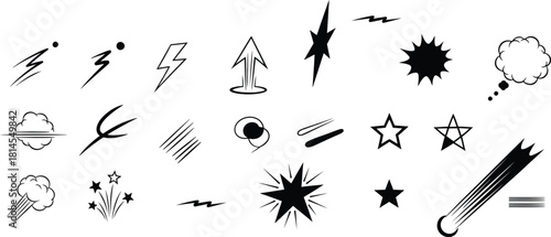 Hand drawn doodle elements set for creative design projects