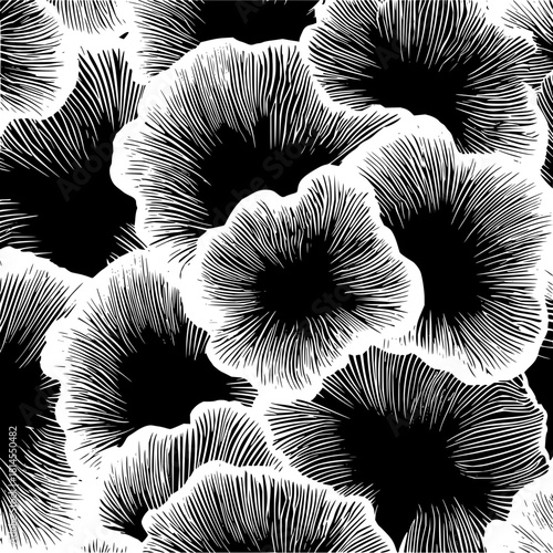 Dive into the depths of monochrome magic a captivating floral illusion that will mesmerize your senses today