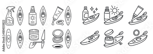 Kayak Maintenance Icons