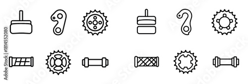 Minimalist Bike Tool Icons